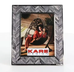 Deko & Geschenkartikel|KARE Design Rahmen Chevron Grau 20X25