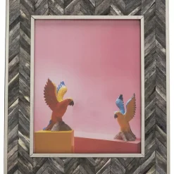 Deko & Geschenkartikel|KARE Design Rahmen Chevron Grau 20X25