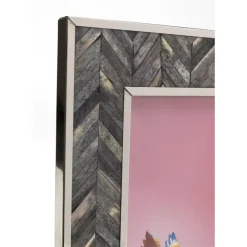 Deko & Geschenkartikel|KARE Design Rahmen Chevron Grau 20X25