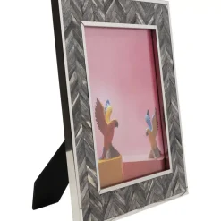 Deko & Geschenkartikel|KARE Design Rahmen Chevron Grau 20X25