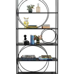 Regale|KARE Design Regal Circle Schwarz 100X200Cm
