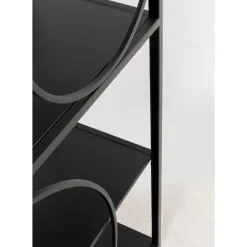 Regale|KARE Design Regal Circle Schwarz 100X200Cm