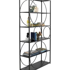 Regale|KARE Design Regal Circle Schwarz 100X200Cm
