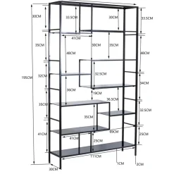 Regale|KARE Design Regal Loft Schwarz 195X115