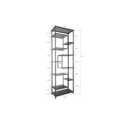 Regale|KARE Design Regal Loft Schwarz 195X60