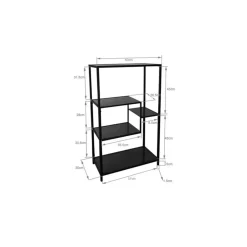 Regale|KARE Design Regal Loft Schwarz 100X60