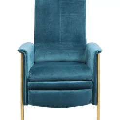 Sessel|KARE Design Relaxsessel Lazy Velvet Blau