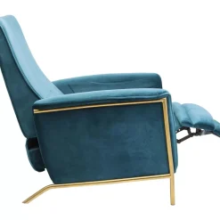 Sessel|KARE Design Relaxsessel Lazy Velvet Blau
