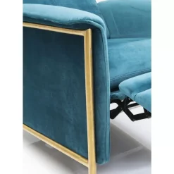 Sessel|KARE Design Relaxsessel Lazy Velvet Blau