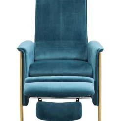 Sessel|KARE Design Relaxsessel Lazy Velvet Blau