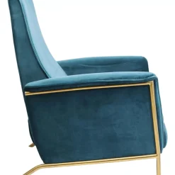 Sessel|KARE Design Relaxsessel Lazy Velvet Blau