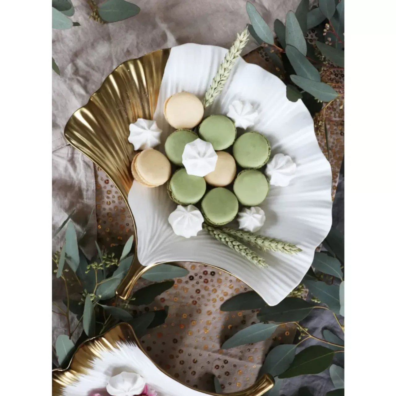 Geschirr & Tischaccessoires|KARE Design Schale Ginkgo Elegance Side