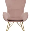 Sessel|KARE Design Schaukelsessel Oslo Rosa