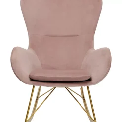 Sessel|KARE Design Schaukelsessel Oslo Rosa