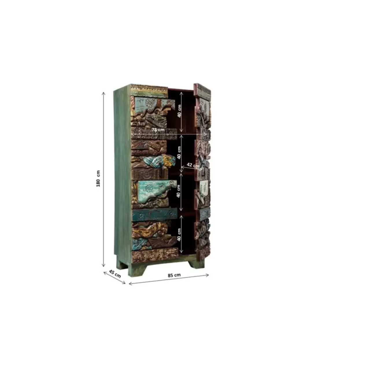 Regale|KARE Design Schrank Shanti Surprise Puzzle 2Trg.