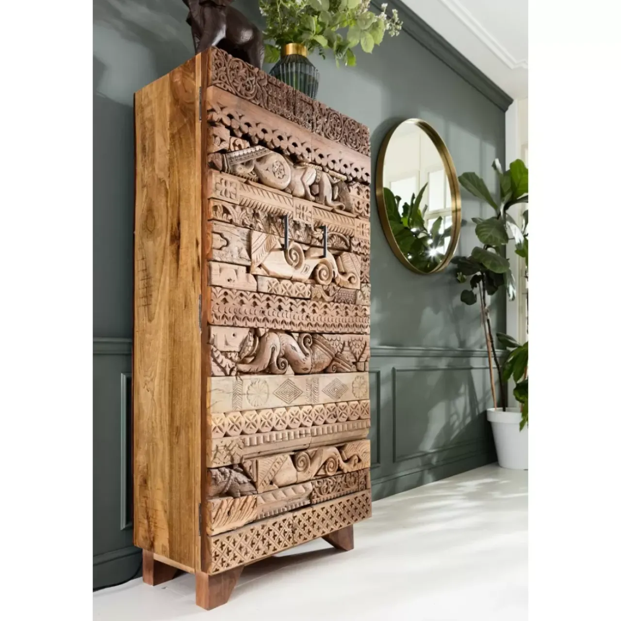 Regale|KARE Design Schrank Shanti Surprise Puzzle Nature 2Trg.