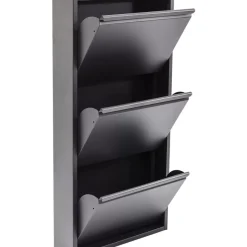 Kleinmöbel & Sonstiges|KARE Design Schuhkipper Caruso 3-Er Anthrazit
