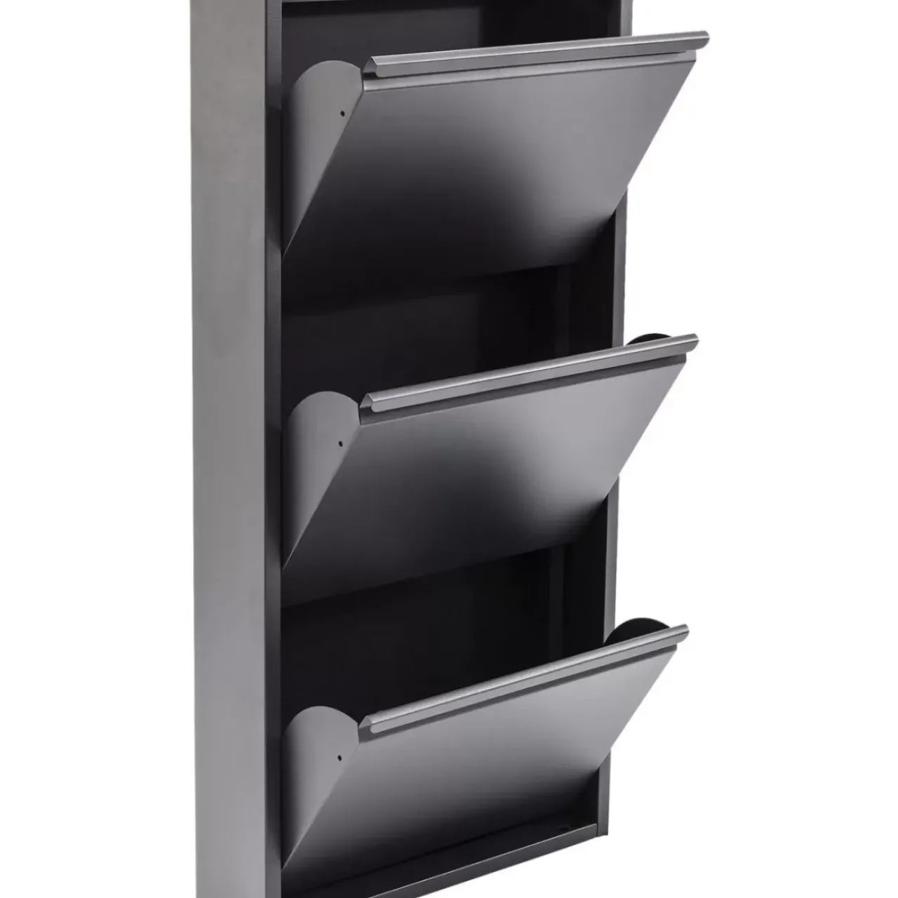 Kleinmöbel & Sonstiges|KARE Design Schuhkipper Caruso 3-Er Anthrazit
