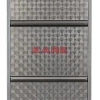 Kleinmöbel & Sonstiges|KARE Design Schuhkipper Caruso 3-Er Silber/Geflext