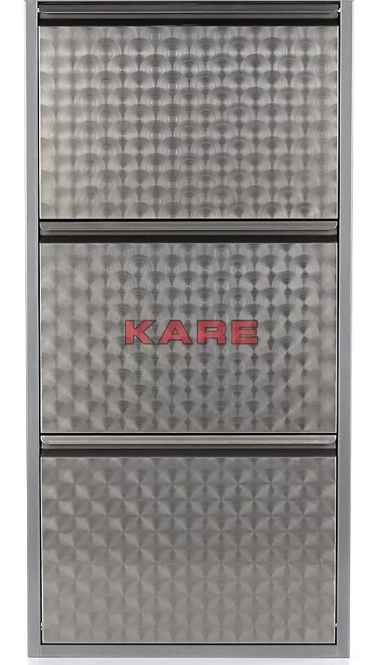 Kleinmöbel & Sonstiges|KARE Design Schuhkipper Caruso 3-Er Silber/Geflext