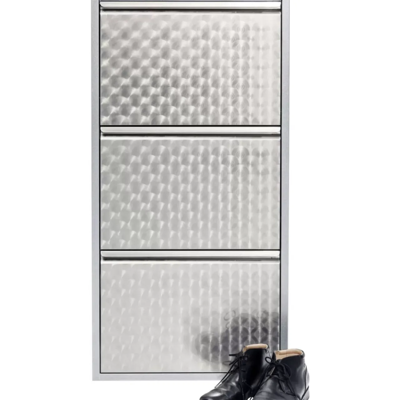 Kleinmöbel & Sonstiges|KARE Design Schuhkipper Caruso 3-Er Silber/Geflext