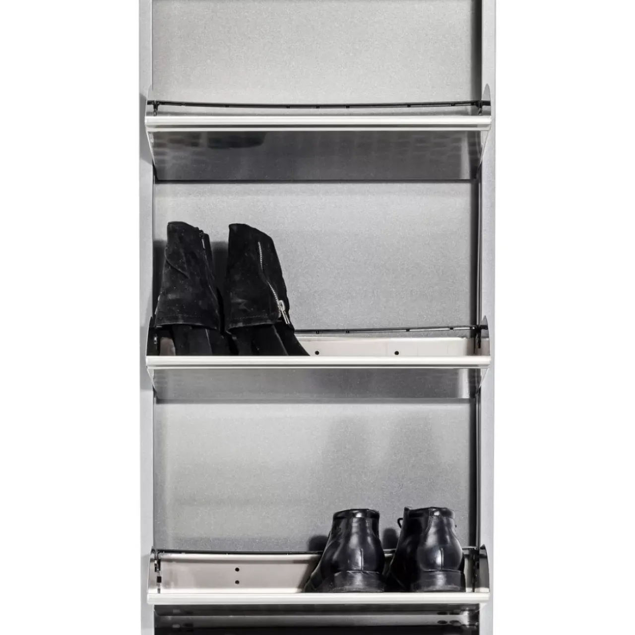 Kleinmöbel & Sonstiges|KARE Design Schuhkipper Caruso 3-Er Silber/Geflext