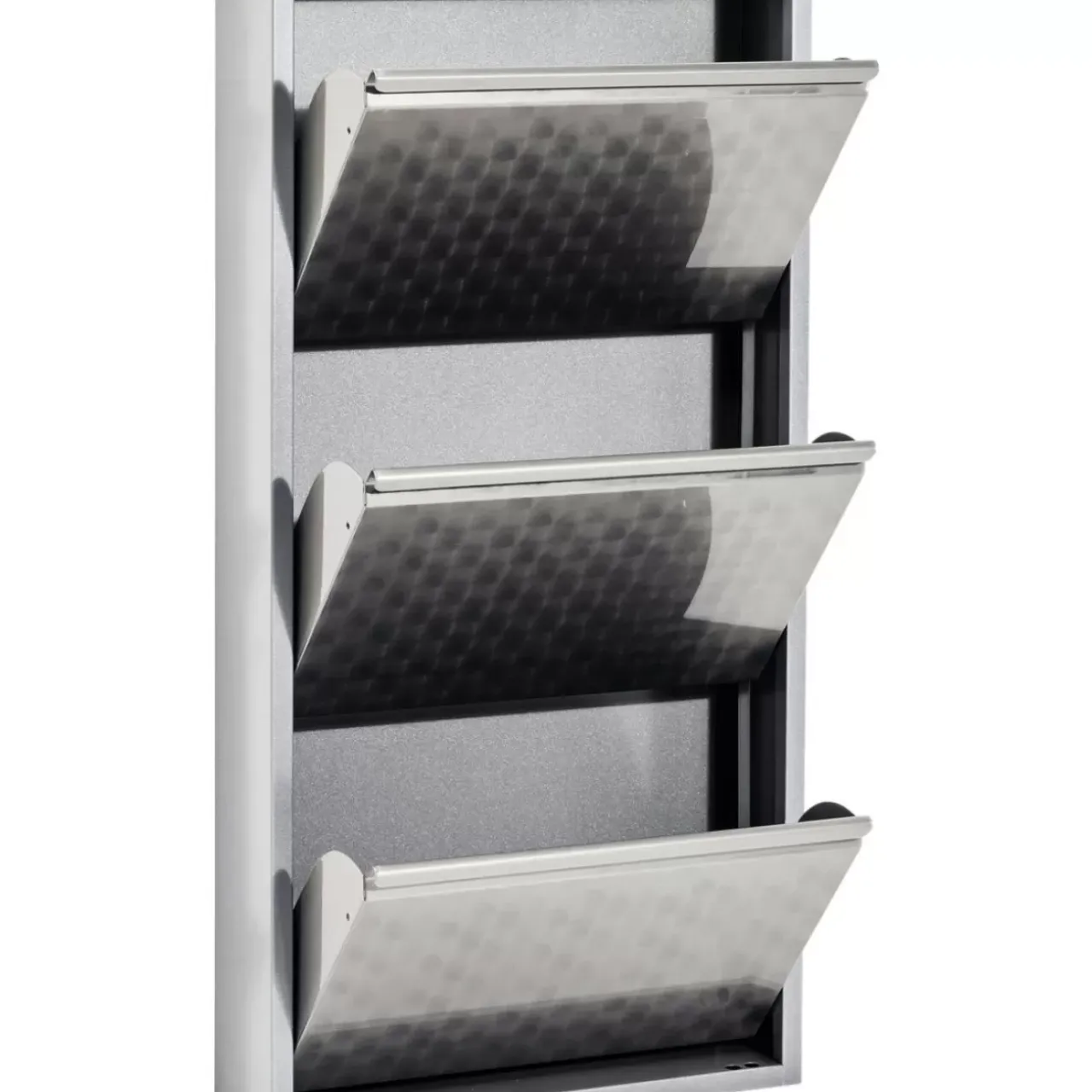 Kleinmöbel & Sonstiges|KARE Design Schuhkipper Caruso 3-Er Silber/Geflext