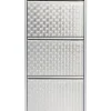 Kleinmöbel & Sonstiges|KARE Design Schuhkipper Caruso 3-Er Silber/Geflext (Mo)