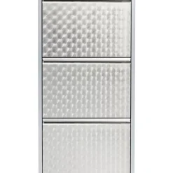 Kleinmöbel & Sonstiges|KARE Design Schuhkipper Caruso 3-Er Silber/Geflext (Mo)