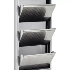 Kleinmöbel & Sonstiges|KARE Design Schuhkipper Caruso 3-Er Silber/Geflext (Mo)