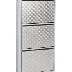 Kleinmöbel & Sonstiges|KARE Design Schuhkipper Caruso 3-Er Silber/Geflext (Mo)
