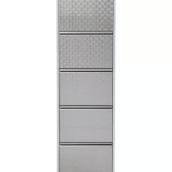 Kleinmöbel & Sonstiges|KARE Design Schuhkipper Caruso 5-Er Silber/Geflext