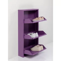 Kleinmöbel & Sonstiges|KARE Design Schuhkipper Caruso 3-Er Violet