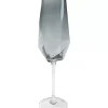 Geschirr & Tischaccessoires|KARE Design Sektglas Diamond Smoke