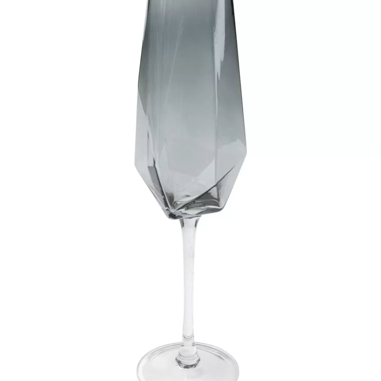 Geschirr & Tischaccessoires|KARE Design Sektglas Diamond Smoke