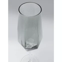 Geschirr & Tischaccessoires|KARE Design Sektglas Diamond Smoke