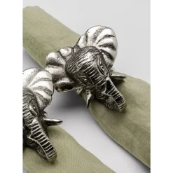 Geschirr & Tischaccessoires|KARE Design Serviettenring Happy Elephants (4/Set)