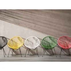 Outdoormöbel|KARE Design Sessel Acapulco Gelb