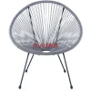 Outdoormöbel|KARE Design Sessel Acapulco Grau