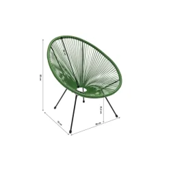 Outdoormöbel|KARE Design Sessel Acapulco Grun