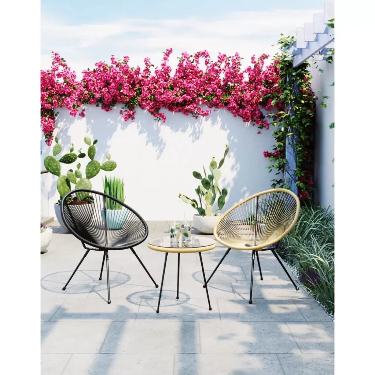 Outdoormöbel|KARE Design Sessel Acapulco Natur