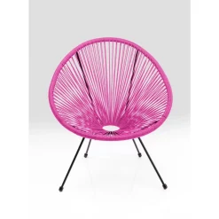 Outdoormöbel|KARE Design Sessel Acapulco Pink