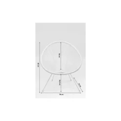 Outdoormöbel|KARE Design Sessel Acapulco Weiss