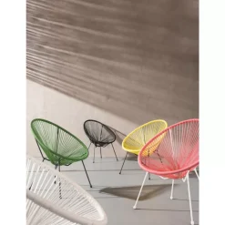 Outdoormöbel|KARE Design Sessel Acapulco Weiss