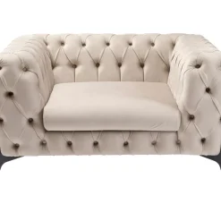 Sessel|KARE Design Sessel Bellissima Velvet Beige 120Cm