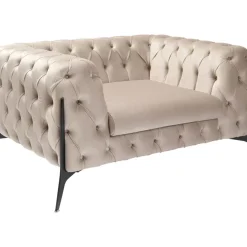 Sessel|KARE Design Sessel Bellissima Velvet Beige 120Cm