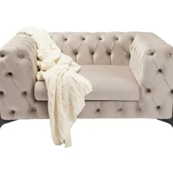 Sessel|KARE Design Sessel Bellissima Velvet Beige 120Cm