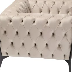 Sessel|KARE Design Sessel Bellissima Velvet Beige 120Cm