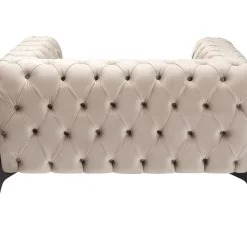 Sessel|KARE Design Sessel Bellissima Velvet Beige 120Cm