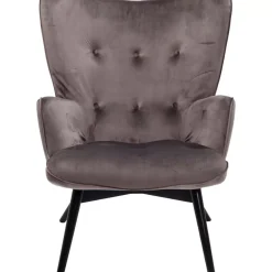 Sessel|KARE Design Sessel Black Vicky Velvet Grau